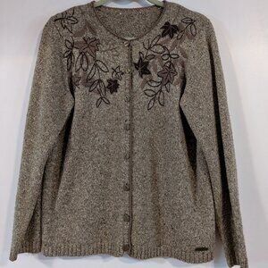 Brown Tweed Cardigan